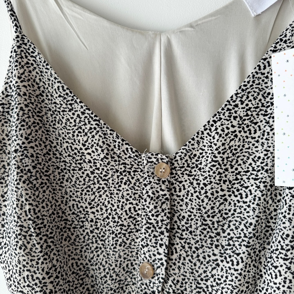 Sienna Sky - Sleeveless Midi Slip Dress in Cream and Black - Picture 5 of 8